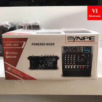 MYNPE EMX-402 powermixer 250Wx2มิกซ์เซอร์อนาล็อก พร้อมเอฟเฟคแท้ 16 DSP มีช่องเชื่อมต่อ USB สำหรับเล่นไฟล์ Wav และ MP3 อีกทั้งยังรองรับการเชื่อมต่อ Bluetooth