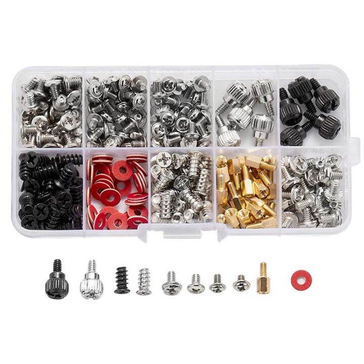 280pcs-computer-screw-standoffs-set-kit-m3-m3-5-m5-screw-for-hard-drive-computer-case-motherboard-fan-power-image