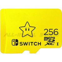 ใหม่ Nintend Switch 256GB สีเหลือง Star MicroSDXC Fast Speed Memory Card สำหรับ Nintendo Switcholedlite เกมคอนโซลอุปกรณ์เสริม