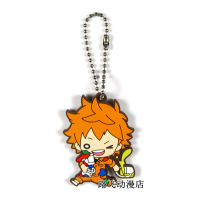 Haikyuu Anime keychain Oikawa Tooru Kozume Kenma Kuroo Tendo Satori Koutarou Hinata Rubber strapmobile phone strap D236