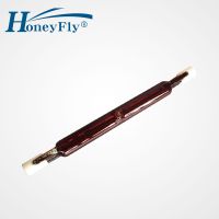 HoneyFly 2pcs J118 400V 400W/600W Infrared Halogen Lamp Bulb Tube Twin Spiral for Heating Drying Quartz Tube Glass