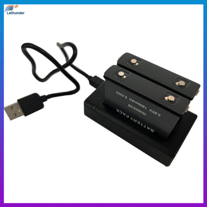 อะแดปเตอร์ชาร์จแท่นชาร์จสองหัว-usb-1800mah-ใช้ได้กับอุปกรณ์เสริมแบตเตอรี่กล้องแอคชั่นแคมเมรา-x3เดียว-insta360