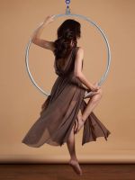 ☢ steel aerial yoga rotating ring dance commercial performance bar acrobatic pole