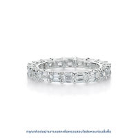 แหวนเพชรแถวเต็มวง Sleeping Emerald Eternity Band EW (RE022EW)