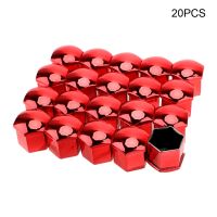 21pcs Plastic Car Accessory Wheel Nut Cap Easy Install Tire Bolt Cover Protection With Clip 17mm 19mm 21mm Universal Solid Press