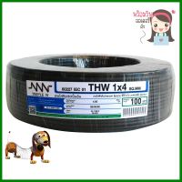 สายไฟ THW NNN 1x4ตร.มม. 100ม. สีดำELECTRIC WIRE THW NNN 1X4SQ.MM 100M BLACK **หมดแล้วหมดเลย**