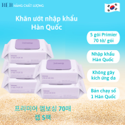Korean imported 5 Pack wet wipes odourless for sensitive skin-premier70