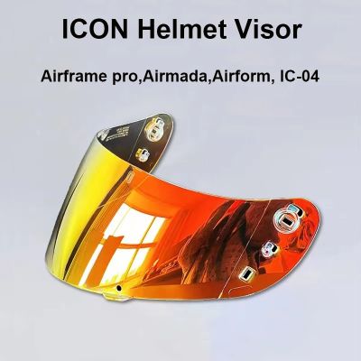 【LZ】℗❉❒  Full Face Motocicleta Capacete Viseira Lente adequado para Casco Moto ICON IC-04 Airframe Pro Airform Airmada Acessórios para motocicletas