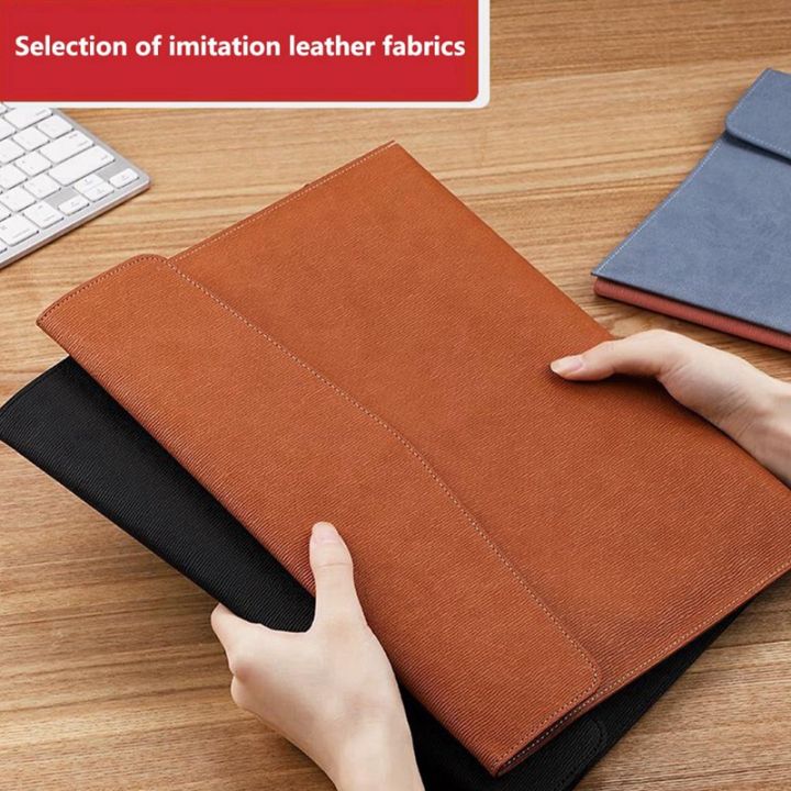 2-piece-folder-storage-file-bag-conference-office-information-file-bag-storage-bag-school-office-stationery-a4-leather