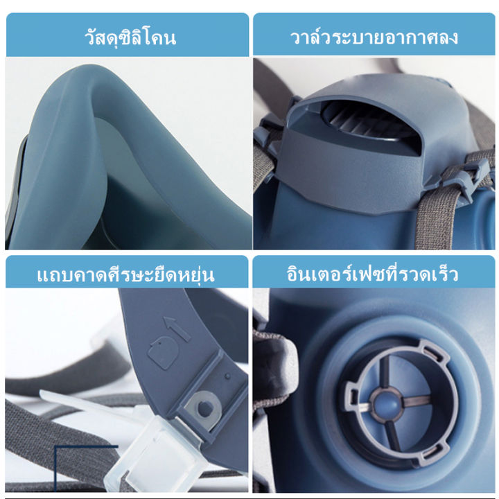 3m-7502-หน้ากากป้องกันแก๊สสำหรับป้องกันแก๊สอินทรีย์วัสดุซิลิโคนสวมใส่สบายพอดีกับตัวกรอง-6000-series-สำหรับการบำรุงรักษาตัวถังและสีการฉีดพ่นสารกำจัดศัตรูพืชในไร่นาเคลือบตกแต่ง-3m7502-gas-mask-silicone-