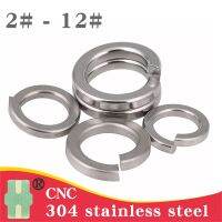 10/100Pc 2 4 6 8 10 12 1/4 5/16 3/8 7/16 1/2 304 A2 Baja Tahan Karat US UK Standard Spring Washer Kunci Split Gasket Elastis