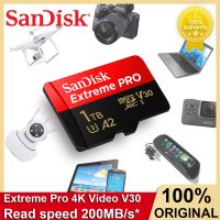 Sandisk การ์ดความจำสุดขีดไมโครการ์ด SD 1TB 512GB 256GB 128GB 64GB SDXC Microsd U3 V30 A2การ์ด4K สำหรับกล้อง DJI Gopro