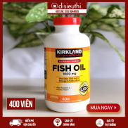 Viên uống Dầu cá Omega 3 Fish Oil 1000mg Kirkland Signature Hộp 400 Viên