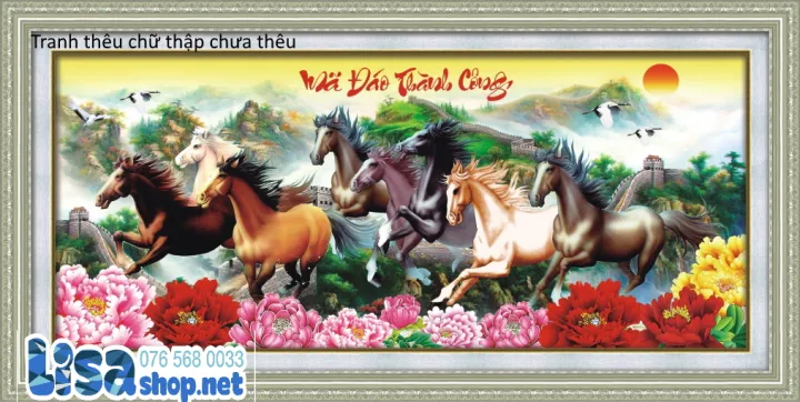 cách thêu tranh chữ thập 3d