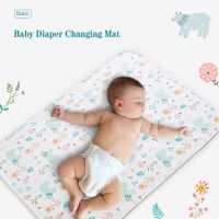 【CC】 Cotton Baby Diaper 30x45cm Washable Mattress Breathable Infant children Changing