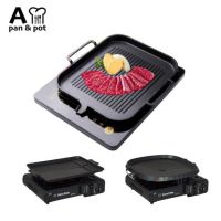 ?สินค้าขายดี? [26x32 induction (D2)]TEFAL กระทะเทฟล่อน หม้อเซรามิค A PAN - กระทะปิ้งย่างเกาหลี กระทะย่าง กระทะ กระทะปิ้งย่าง