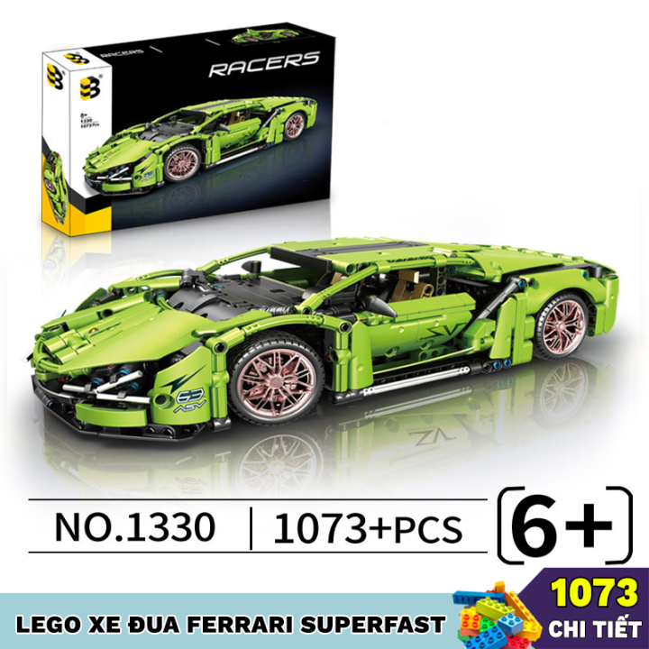 1073 Chi Tiết] Bộ Đồ Chơi Lắp Ráp Lego Xe Đua Ferrari Superfast Ô ...