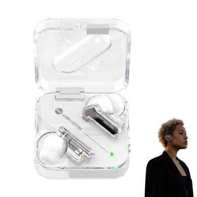 ZZOOI Noise Canceling Earbuds Wireless Transparent Waterproof Headset Ear -in Mic Headphones Great Sound With Deep Bass For Gaming