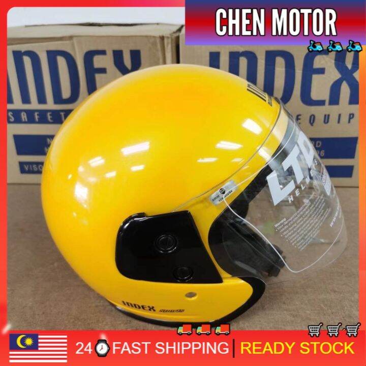 ORIGINAL INDEX HELMET INDEX VISOR SMOKE GOLD RAINBOW PELANGI RED BLUE