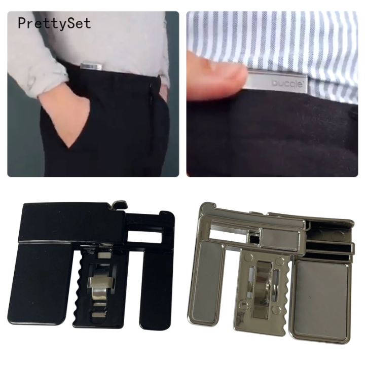 【PrettySet】Folding Pants Adjustment Buckles Metal Belt Clip Buckle ...