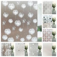 Explosion-proof Self-adhesive Window Sticker Anti Look Frosted Window Decals Glass Film Stained Glass Privacy Window Tint Sun Window Sticker and Films