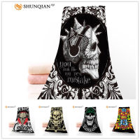 【CW】Custom Skull 35X75Cm Face Towel Facecloth Microfiber Washcloth Quick Drying Sports Towel