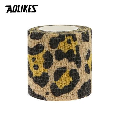 【LZ】txr931 AOLIKES 4.5m Self Adhesive Wrap Tape Medical Therapy Elastic Bandage Knee Protector Colorful Printed Finger Joints Pet Tape