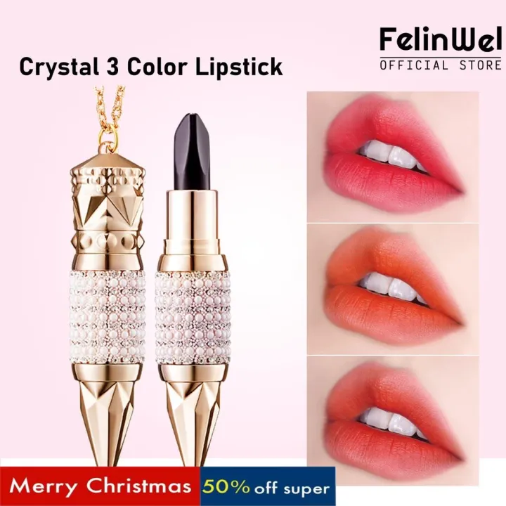 Felinwel - Queen S Scepter Crystal 3 Color Lipstick 