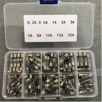 Promotion! 100Pcs Set 5x20mm Quick Blow Glass Tube Fuse Assorted KitsFast blow Glass Fuses