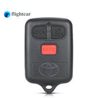 Flightcar สำหรับ Toyota Vios Camry 3ปุ่ม Keyless Entry Key กรณีเปลี่ยน (พร้อมโลโก้)