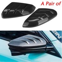 A Pair Of Car Rearview Mirror Cover Carbon Fiber Side Door Mirror Cover For Honda For Civic 2016 2017 2018 2019 2020