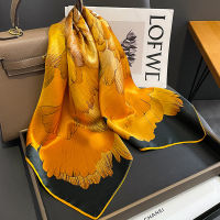 Fashion Scarves for Women Shawl Print Silk Satin Hijab Scarf Female Bandana 70*70cm Luxury nd Square Shawls Scarfs For Ladies2023