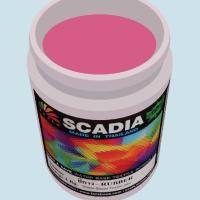 สีสกรีนเสื้อ สีสกรีนผ้า สียาง Scadia สีบานเย็น 1 ก.ก.