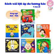 Sách Vải Lật Mở Đa Tương Tác Cho Bé 0 - 4 tuổi - Lalala Baby Nhiều chủ đề