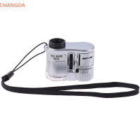 ?【Lowest price】CHANGDA 60X MINI magnifier Microscope กับเครื่องประดับ LED Light jeweler สกุลเงิน dectector