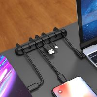 【CC】 Silicone USB Cable Organizer Winder Desktop Tidy Management Holder for Headphone Wire