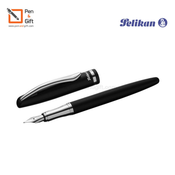 pelikan-jazz-elegance-fountain-pen-black-white-pelikan-ปากกาหมึกซึม-พิลีแกน-แจ๊ส-เอลิแกนซ์-สีดำ-สีขาว-penandgift