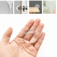 1 Sheet Self Adhesive Transparent Buffer Pads Silicone Door Handle Protector Pad Furniture Refrigerator Muffler Anti-crash Mat Decorative Door Stops