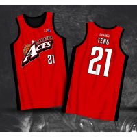 PBA JERSEY ALASKA ACES JERON TENG 21 ABARRIENTOS 14 BASKETBALL JERSEY FULL SUBLIMATION