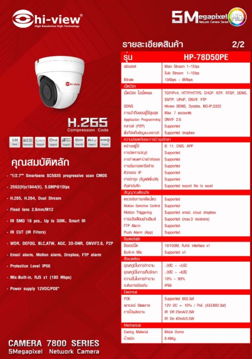 กล้องวงจรปิด-hi-view-ip-camera-รุ่น-hp-78d50pe