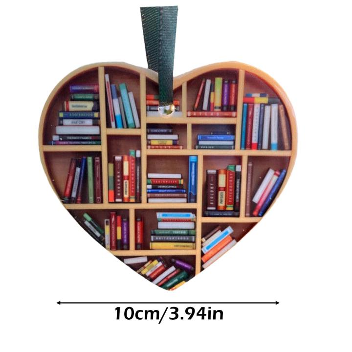 book-lover-heart-shaped-shelf-pendant-decorative-christmas-gift-tree-decorative-o3q9