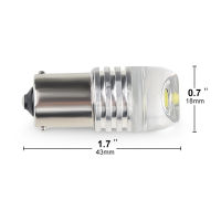 1156 1157 COB BAY15D P21 Led จับการเคลื่อนไหวหลอดไฟ Lumen สูงชิปไฟเบรคสำหรับรถจักรยานยนต์