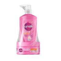 Sunsilk Shampoo+Treatment Smooth And Managed (350+250)Mlซันซิล แชมพู+ทรีนเม้น สมูท แอนด์ เมเนจเอเบิ้ล สีชมพูผมมีน้ำหนัก จัดทรงง่าย 350+250มล.