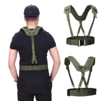 【YF】 Exército Fãs Cintos de Combate Outdoor Belt Ombro e Peito Strap Militar Caça Acessórios Y Camo