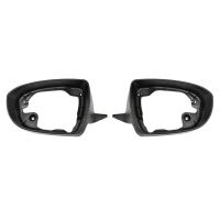 2 PCS Rearview Mirror Glass Frame Lens Cover Rear View Mirror Shell Reverse Cap Car Accessories Black ABS For Kia K5 Optima 2011-2015