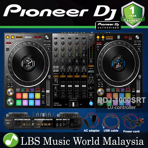 Pioneer　DJ　Controller　DDJ-1000SRT　Serato　Channel　Performance　DJ　For　DJ　Pro　(DDJ1000SRT　DDJ　1000SRT)　Lazada