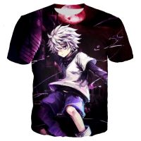 3D Print Anime Killua T-shirt Hunter X Hunter Hip Hop T-shirts Men Women Fashion Streetwear T-shirt Harajuku Casual Anime Tops