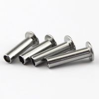 304 Stainless Steel Flat Round Head Semi Hollow Rivet / Mushroom Head Semi Hollow Rivet M2-M4