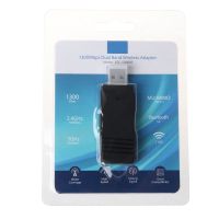 【❉HOT SALE❉】 baijiangyong 1200Mbps Usb 3.0 Ac 2.4G/5G การ์ดอะแดปเตอร์ Wifi บลูทูธไร้สาย5.0ดองเกิล Usb