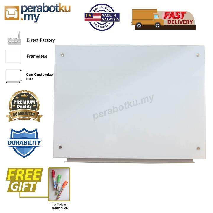 Tempered Glass Writing Board Size 2ft x 3ft , 3ft x 4ft Non
